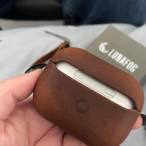 Personalized AirPods 4 / Pro 2 Genuine Leather Case - Rugged, Engraved & Vintage photo review