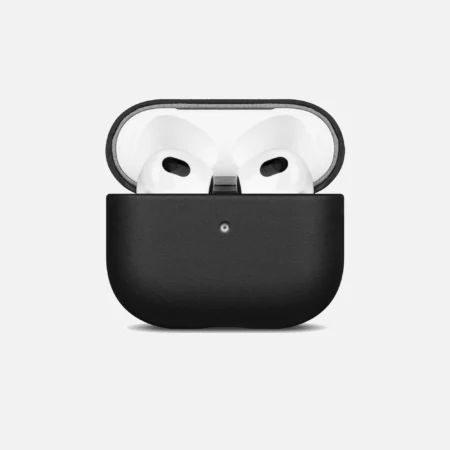 black leather airpods pro 2 pro 3 case