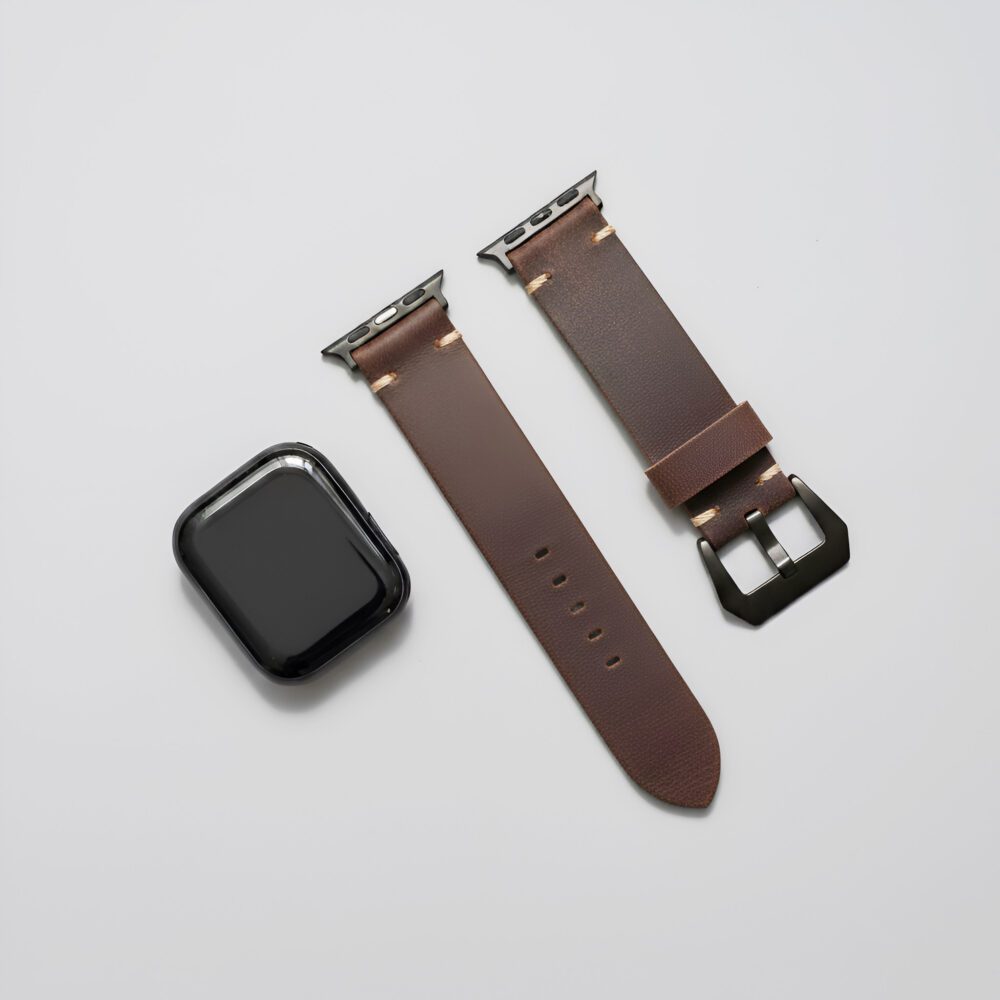 Personalized Handmade Leather Apple Watch Strap