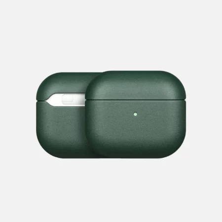 Forest Green Leather Case for AirPods Pro 3